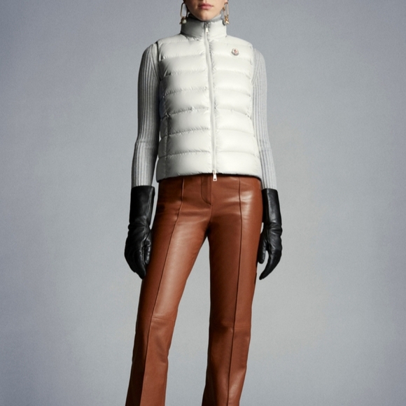 🌸 Marmot Off-White Ivory Pearl 800 Down Fill Vest Jacket Coat Size Medium M - Picture 12 of 15